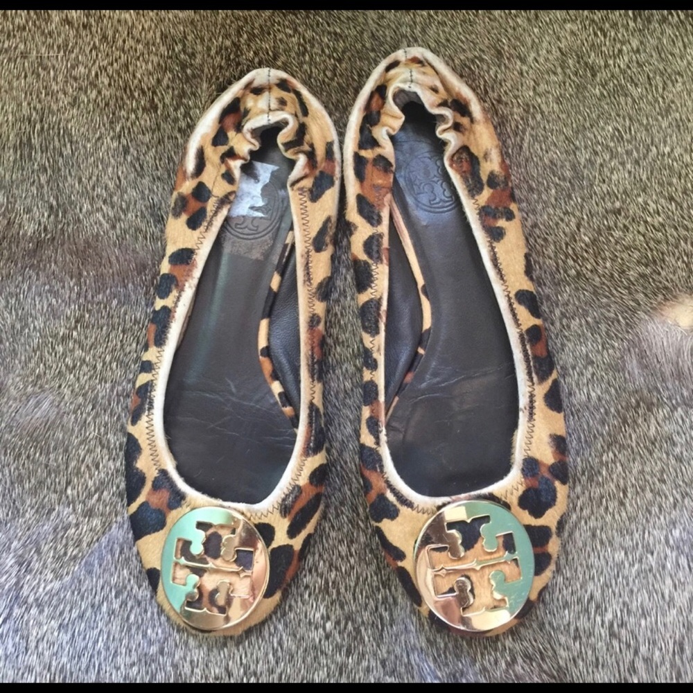 Tory Burch Cheetah Print Reva Flat